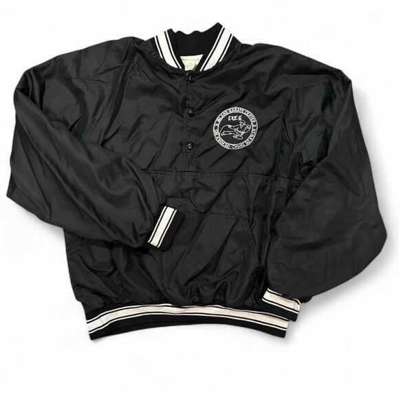 Vintage 90s Karate Center Jacket Mens Large Windbreaker Tae Kwon Do - Picture 1 of 8